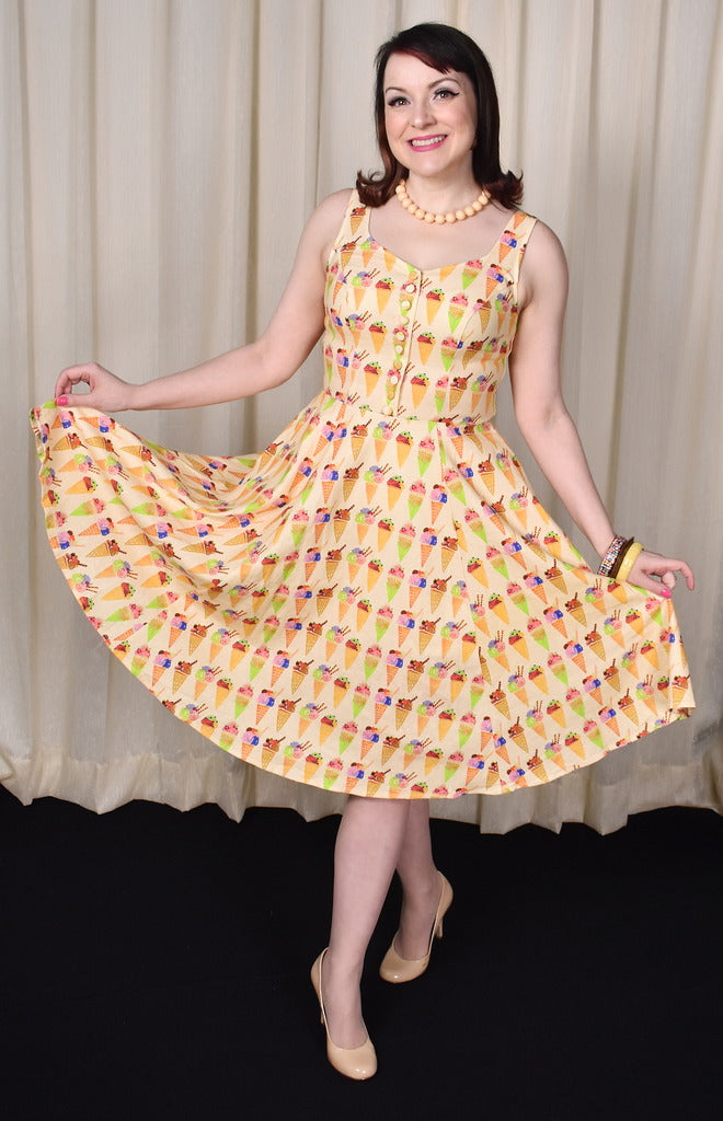 Ice Cream Cone Heidi Dress  Cats Like Us