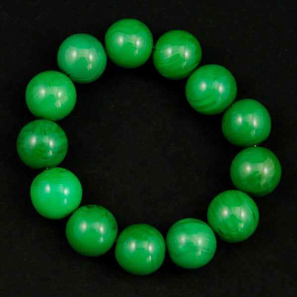 Jade Green Bead Bracelet Cats Like Us