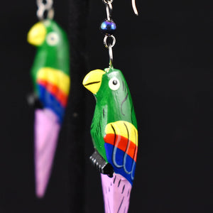 Kitschy Parrot Earrings Cats Like Us