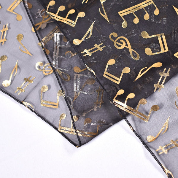 Large Oblong Music Note Scarf Cats Like Us