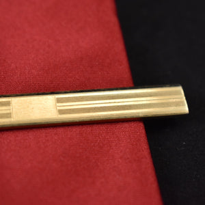 Large Plain Gold Bar Tie Clip Cats Like Us