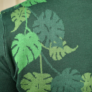 Leafy Greens Cropped Cardigan Cats Like Us