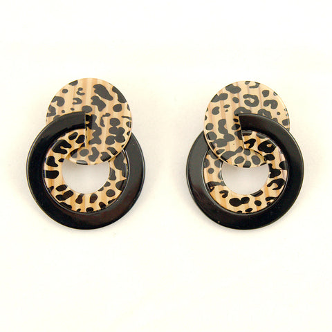Leopard Fakelite Earrings Cats Like Us