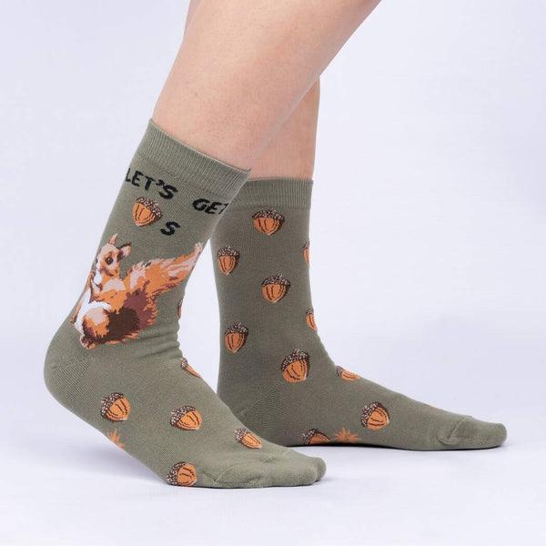 Let's Get Nuts Squirrel Socks Cats Like Us