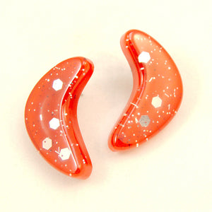 Licorice Red Boomerang Earrings Cats Like Us