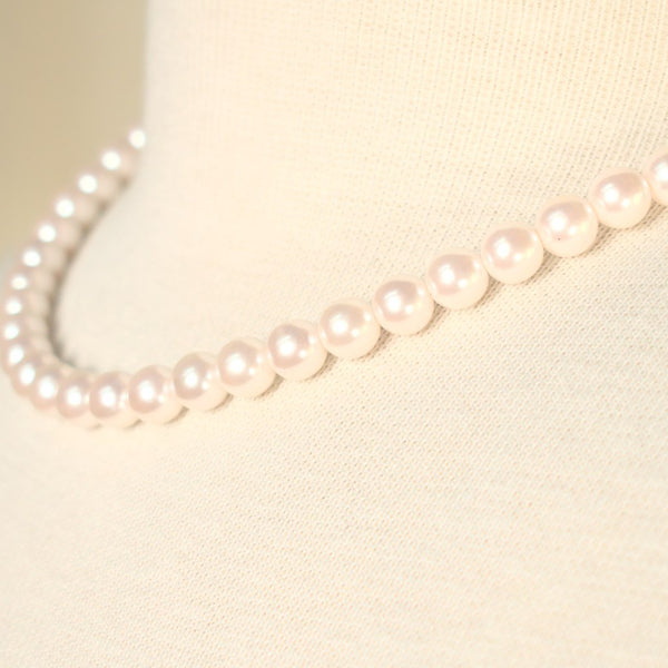 Light Pink Pearl Necklace Cats Like Us