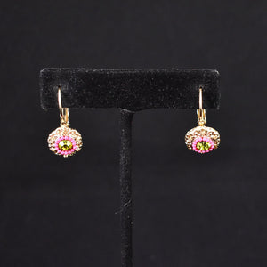 Lime & Pink Dangling Earrings Cats Like Us