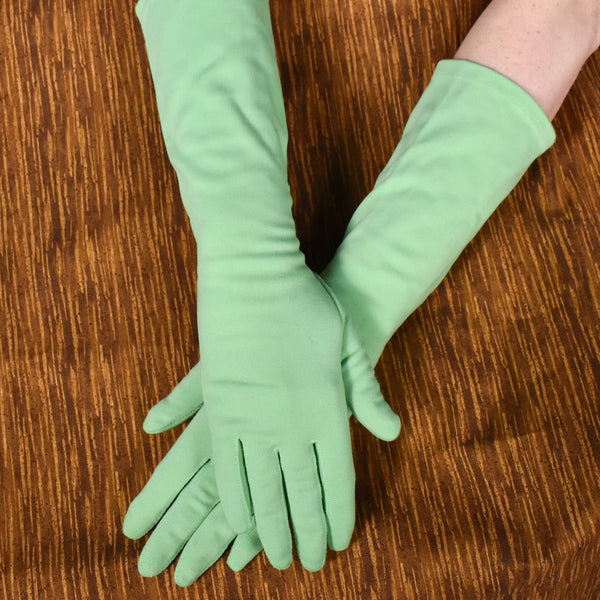 Long Bright Green Gloves Cats Like Us