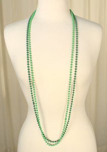 Long Green Bead Necklaces Cats Like Us