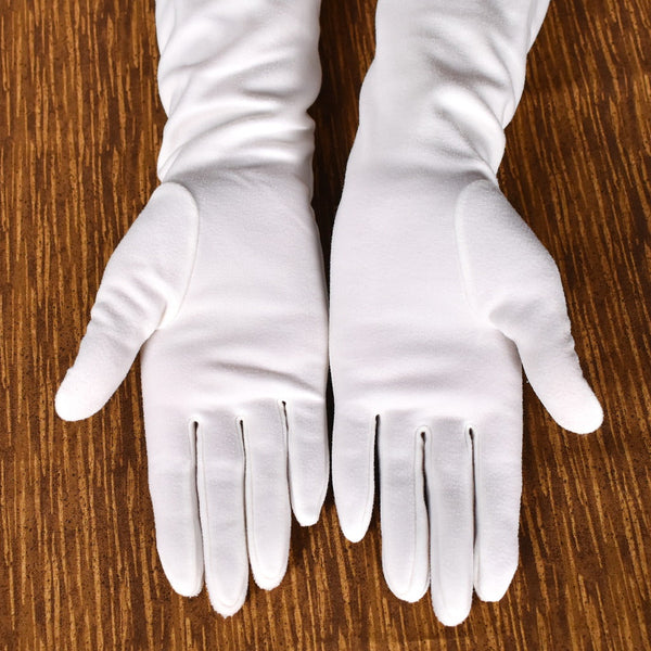 Long Off White Vintage Ladder Gloves Cats Like Us