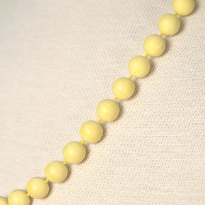 Long Yellow Bead Necklace Cats Like Us