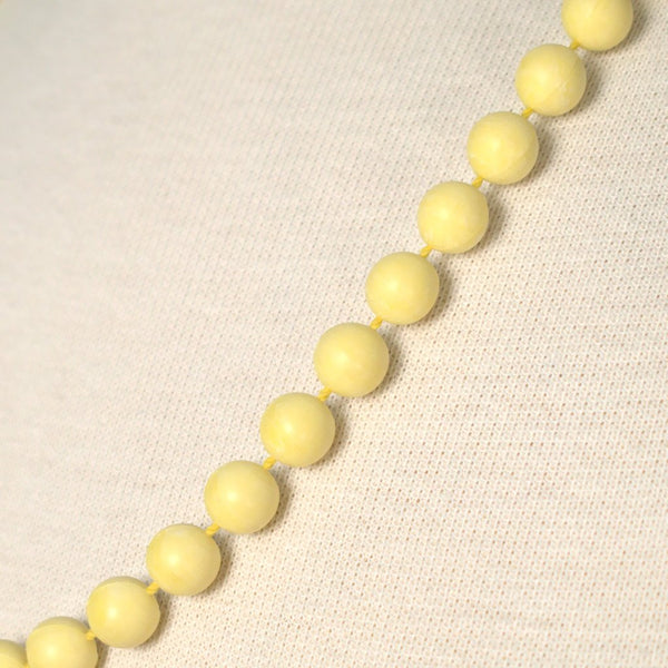 Long Yellow Bead Necklace Cats Like Us