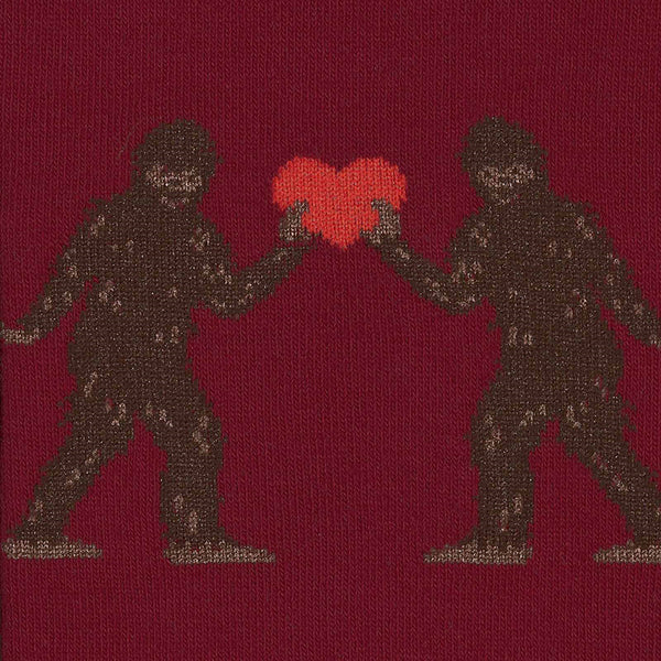 Love Sasquatch Valentine Socks Cats Like Us