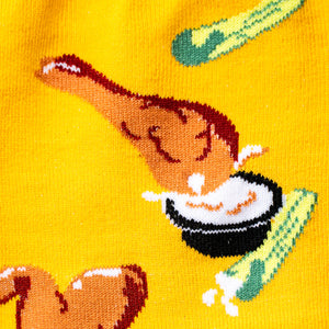 Spread Your Buffalo Wings & Fry Crew Socks