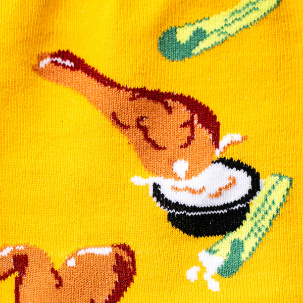Spread Your Buffalo Wings & Fry Crew Socks