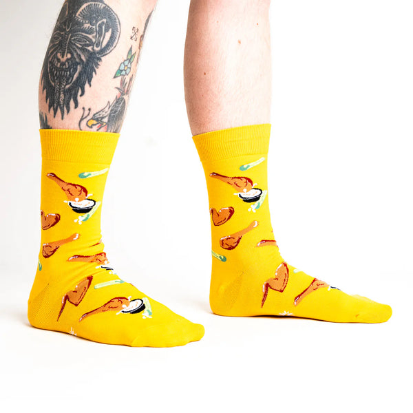 Spread Your Buffalo Wings & Fry Crew Socks