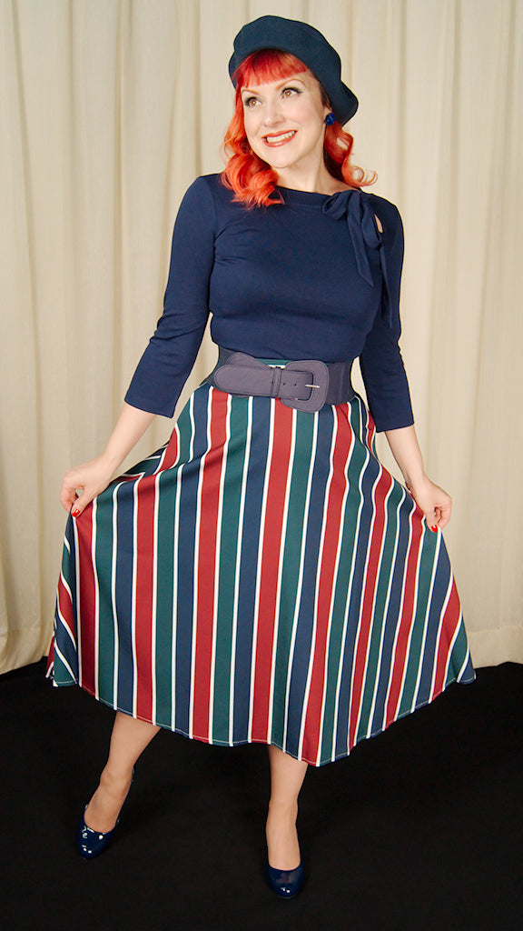 Madelyn Striped Circle Skirt – Cats Like Us