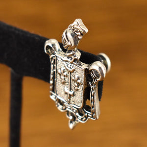 Medieval Knight Crest Earrings Cats Like Us