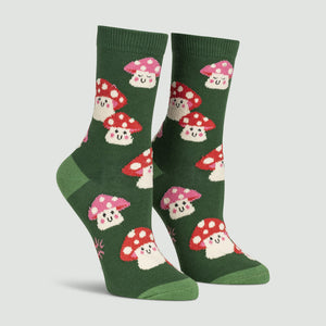 Mellow Mushrooms Crew Socks Cats Like Us