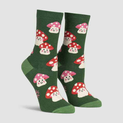 Mellow Mushrooms Crew Socks Cats Like Us
