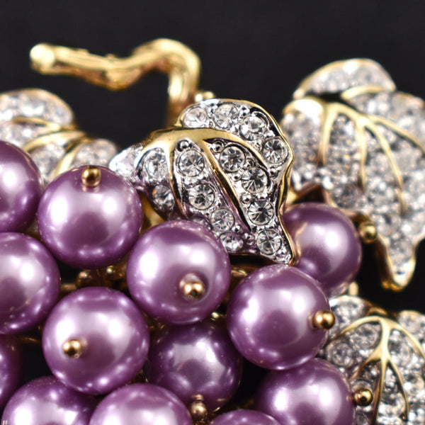 Miller Pearl Grapes Brooch Cats Like Us