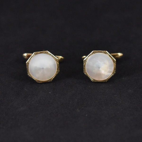 Mother of Pearl Convex Cufflink Cats Like Us