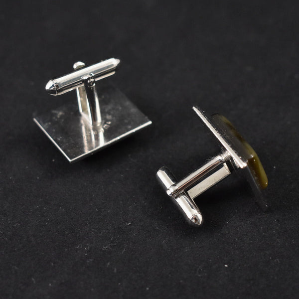 Mother of Pearl Rect Cufflinks Cats Like Us