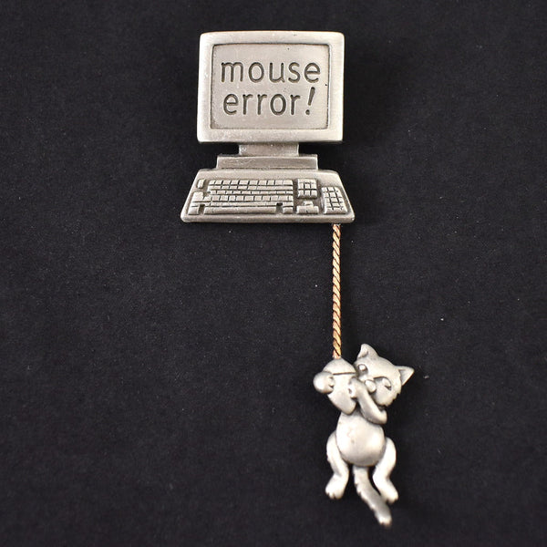 Mouse Error Computer Cat Brooch Cats Like Us