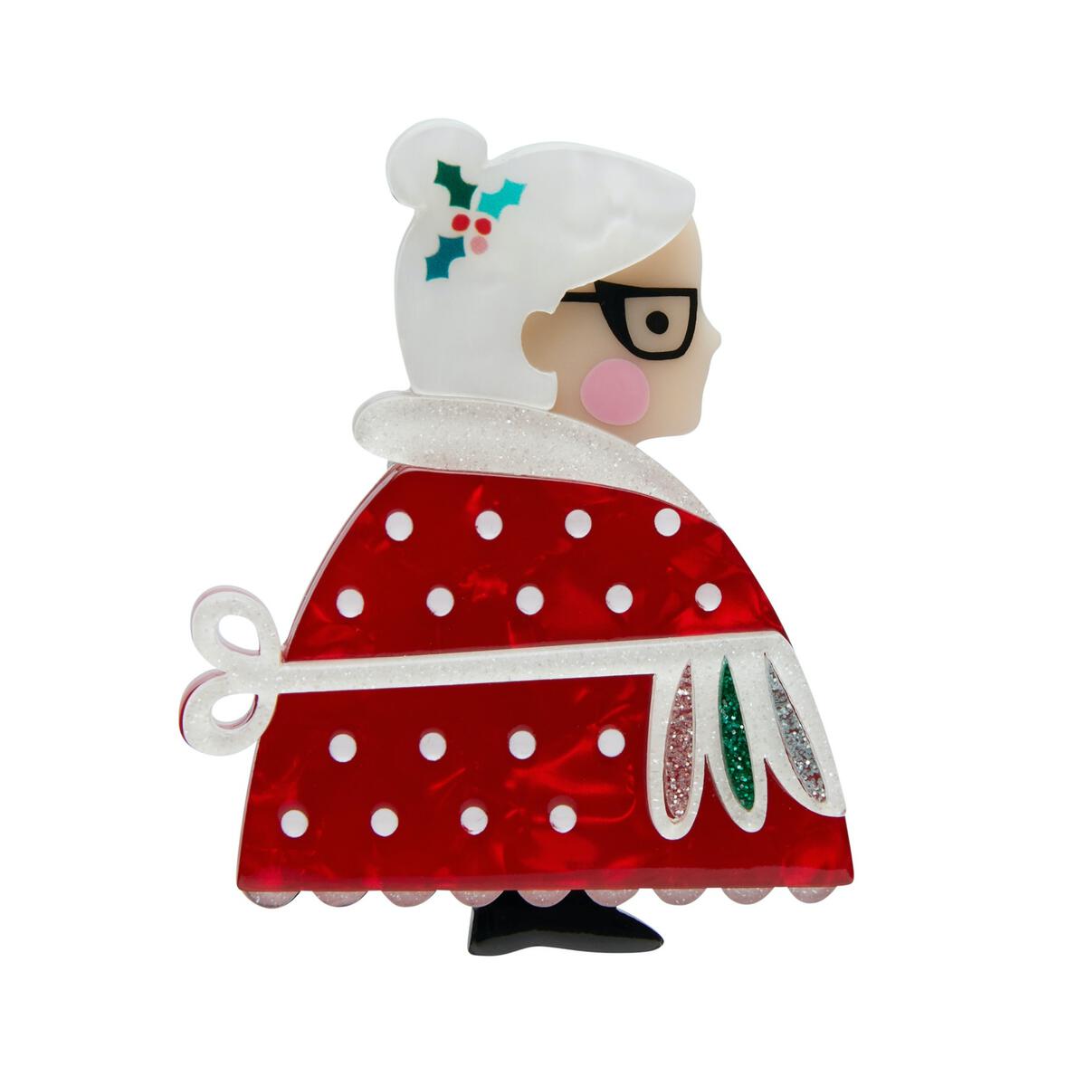 Mrs. Clause Holiday Brooch Cats Like Us