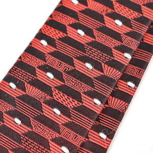 NOS 1960s Blk & Red Geo Vintage Tie Cats Like Us