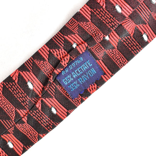NOS 1960s Blk & Red Geo Vintage Tie Cats Like Us