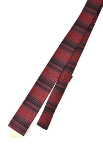 NOS 1960s Vintage Red & Black Stripe Tie Cats Like Us