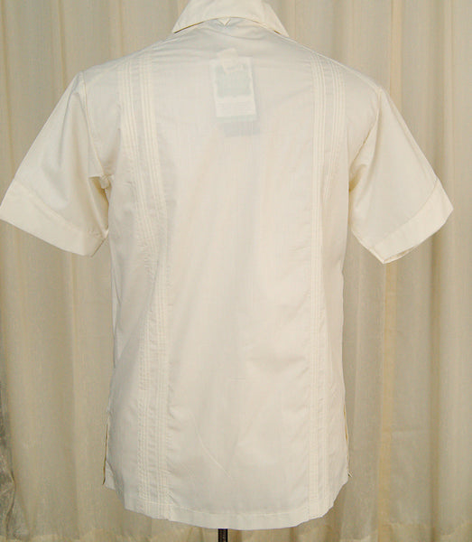 NOS 70s does 1950s Guayabera Shirt Cats Like Us