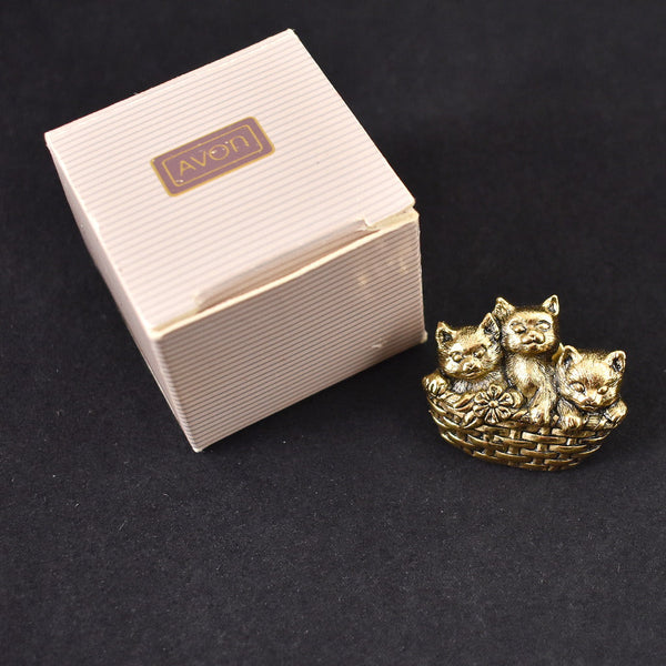 NOS Basket of Love Kittens Pin Cats Like Us