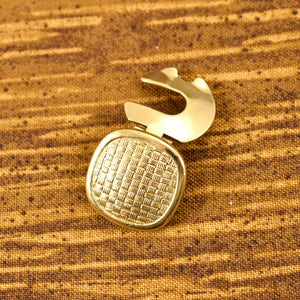 NOS Gold Square Button Covers Cats Like Us