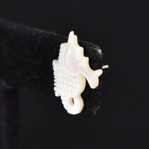 NOS Seahorse Shell Earrings Cats Like Us