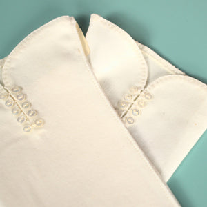 NOS Short White Button Gloves Cats Like Us