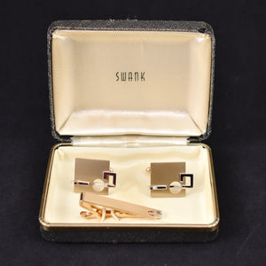 NOS Vintage Abstract Cuff Links & Bar Cats Like Us