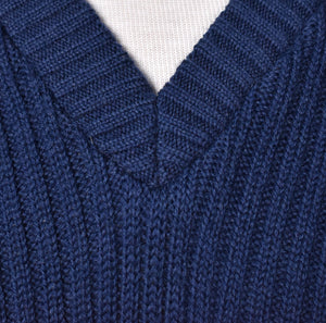 NWOT Vintage 1980s Blue Wool Commando Sweater Cats Like Us