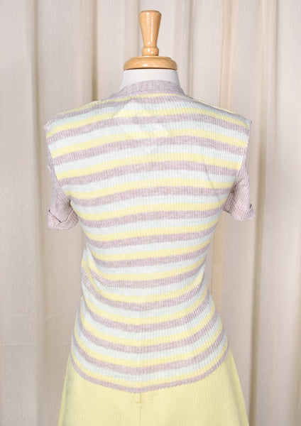 NWT 1960s Vintage 2 in 1 Striped Cardi (Med) Cats Like Us