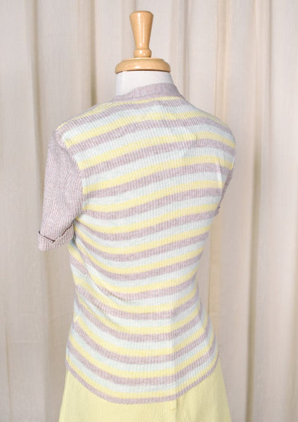 NWT 1960s Vintage 2 in 1 Striped Cardi (Med) Cats Like Us