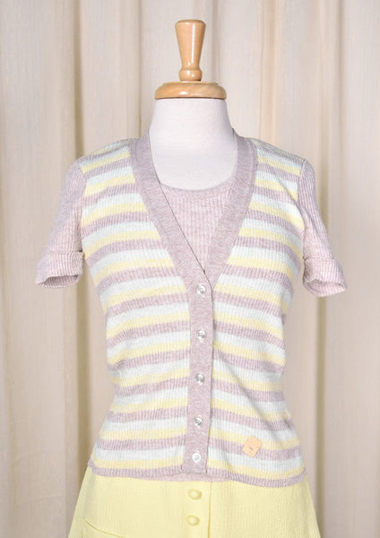 NWT 1960s Vintage 2 in 1 Striped Cardi (Sm) Cats Like Us