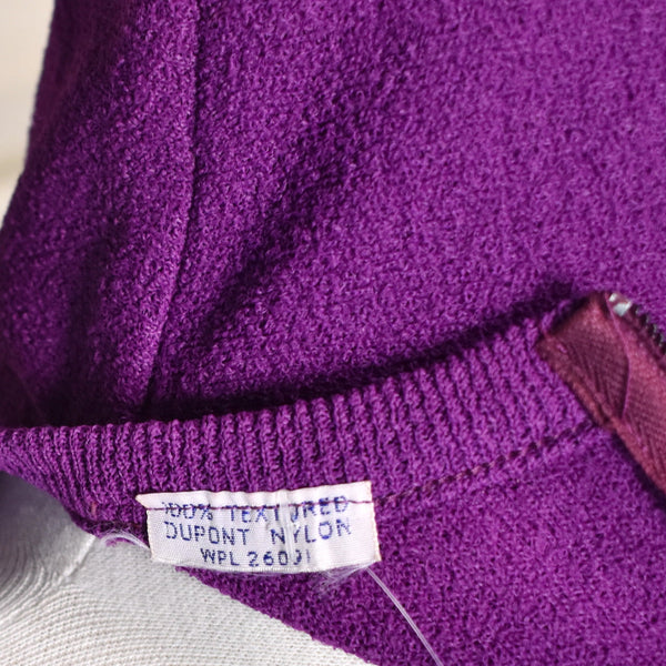 NWT 1960s Vintage Purple Sleeveless Shell Knit Top Cats Like Us