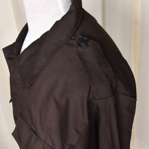 NWT 1990s Vintage LS Brown Tactical Shirt Cats Like Us