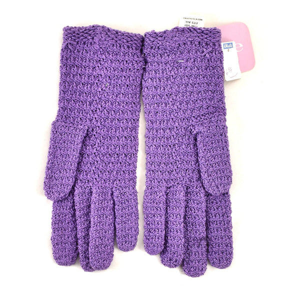 NWT Purple Crocheted Vintage Cotton Gloves Cats Like Us