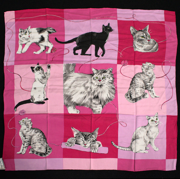 NWT Retro Frolicking Cat Scarf Cats Like Us