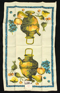 NWT Urn & Fruit Tea Towel Cats Like Us