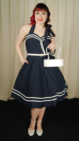 Nautical Charlotte Swing Dress Cats Like Us