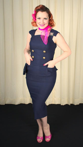 Navy Barbie Sensation Dress Cats Like Us