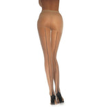 Leg Avenue Nude Pantyhose w Cuban Heel Seam